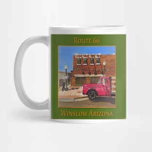 Corner in Winslow Arizona, Route 66, Eagles song Take it Easy Mug